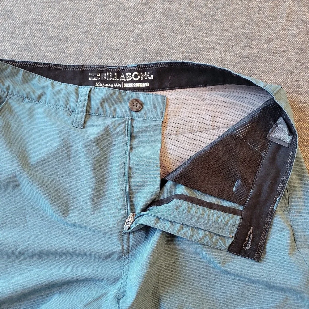 Billabong Shorts Men's 31 Crossfire Submersibles Blue Hybrid Board Surf Swim